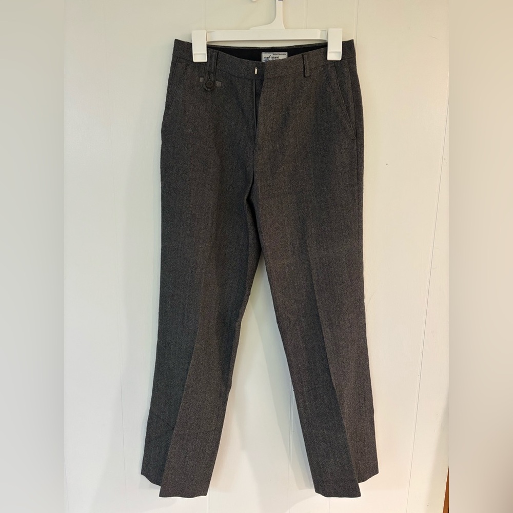 River Island Charcoal Herringbone Dress Pants